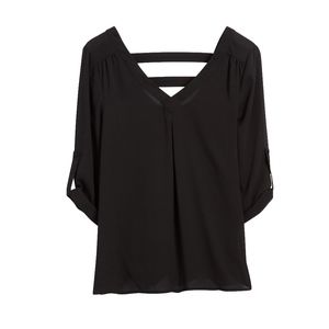 41 HAWTHORN Sena Bar Back Blouse Size: S